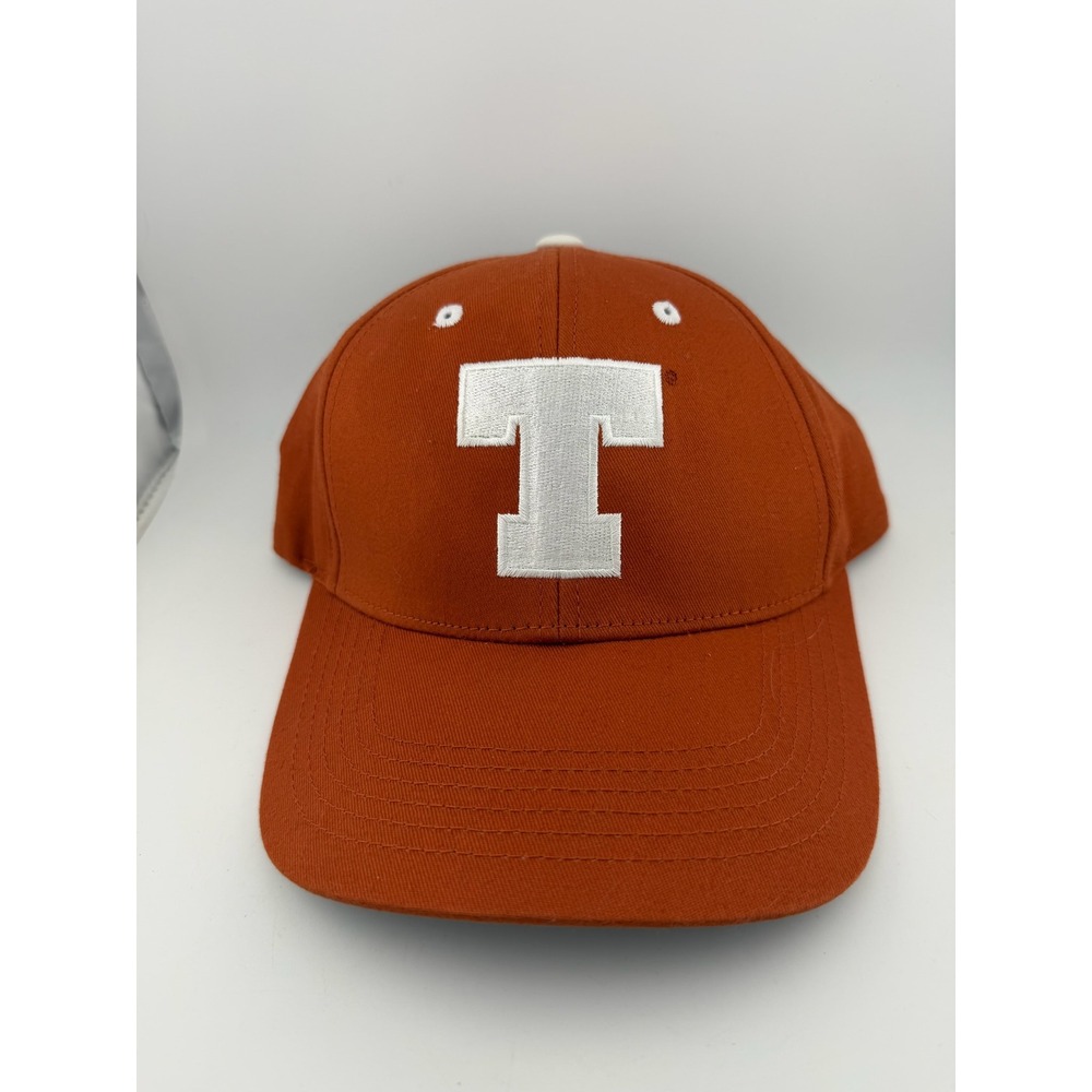 University of Texas Longhorns Orange Baseball Cap Embroidered T‎ Logo Adjustable